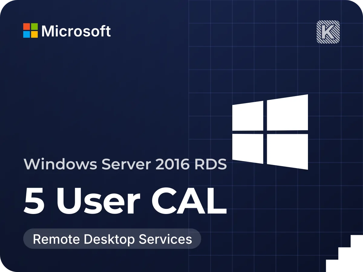 Windows Server 2016 Remote Desktop Services – User Connections 5 CAL