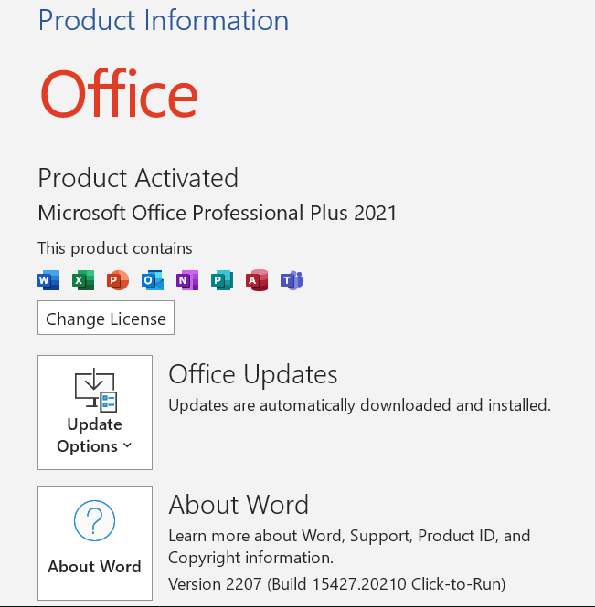 Office 2021 Activated 