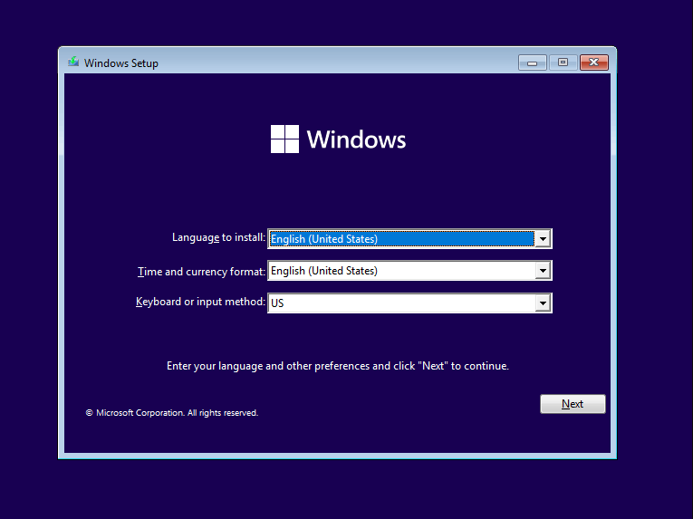 Windows 11 Installation 